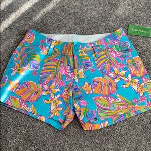 Lilly Pulitzer Callahan short sea blue summer haz